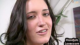 Hey babe, tug my cock while talking dirty with that hairy pussy