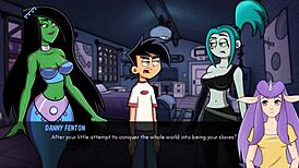 i'm giving a goth blowjob to danny phantom in amity park redux part 27, with small 18+ tits and redhead ebony orgasm.