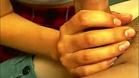 yo, juan's hijastrastra caught him jerking off and gave a wild blowjob!