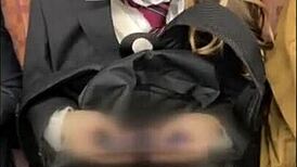 Petite Japanese Beauty in Uniform Gets Creampied in Shocking Homemade Clip.