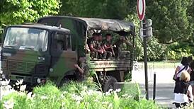 Eiffel Tower Paris Public Threesome