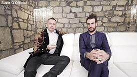 Brunette experiences first time with monster cock.