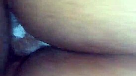 creamy pussy featuring big ass and big black cock in action