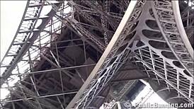 Eiffel Tower Paris Public Threesome