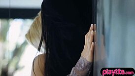 Asian beauty versus blonde european battle with oral pussy lesbian pornstar