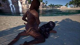 Maya's wild lesbian SEX with intense FISTING outdoors