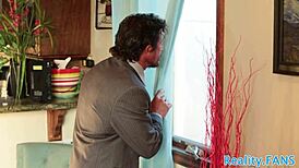 Man, that alluring stepdaughter riding a fat cock is pure fire