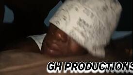 Little African teen 18+ slut gets her ass played with and fucked hard on the couch