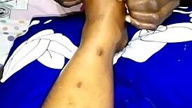 She punished me to worship her feet and smoke between her toes