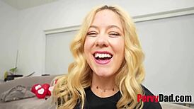 showing cheating boyfriend i get better dicks on valentines step daughter river lynn