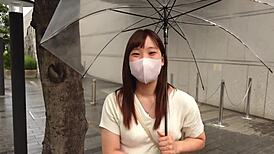 married japanese wife airu, 29, loves anal licking in first affair