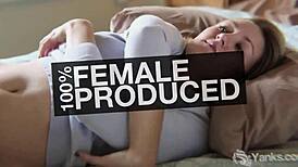 Sexy Jay toys her hairy cunt hard for intense orgasm