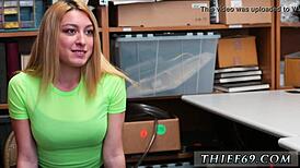 Blonde natural tits webcam striptease in uniform