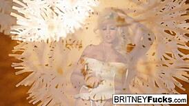 Sexy Blonde In A Retro Tease And Solo