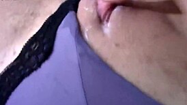 Playing With Huge Dildo Inserting Deep