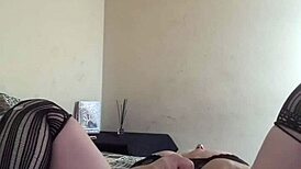 vibrator teases pussy in intense masturbation play