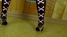 skye blue, addie juniper & autumn westin peel micro thongs, revealing pretty pussies