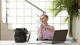 Helena Valentine Butt Banged by Big Black Boss Cock