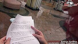 redhead german slut in black nylons at sextreffen