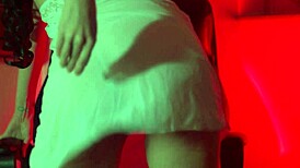 Horny MILF Laura Fatalle spanks ass to orgasm