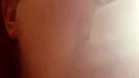 Fat teen 18+ receives detailed rimjob from partner