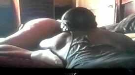 ebony girlfriend orgasms hard from doggystyle with boyfriend