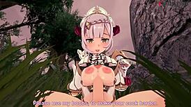 Pretty Noelle Gets Fucked Naked in POV Doggystyle. Big Tits and Ass Riding Follow.