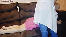 Look what my wife did with the masseur at home, I already suspected!