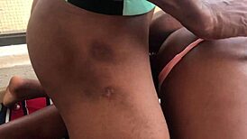 Massage turns into doggy style with dildo in big ass