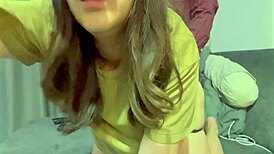 I fucked this cute asian girl with braces, she moaned like crazy!