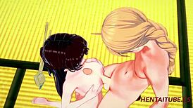 genshin impact - beidu having sex with aether and cums inside her blowjob handjob fuck and cums inside 2 2