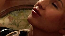 Slave offers big strapon to satisfy mistress's wild sexual cravings.