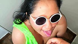 Bbws swallow in green slingshot outfits