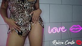 Transparent Anal Plug In Oiled Ass