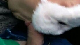 she makes me cum in her mouth on the street?