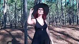 Halloween Voyeur with Small and Big Tits Exposed