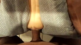 Wow, fucking that rubber pussy hard!