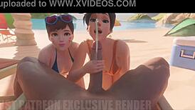 i perform cpr on tracer in this hot 3d scene