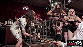 bondage sub toyed and assfucked