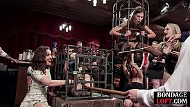 bondage sub toyed and assfucked