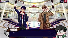 Bodybuilder asks, 'want to swim in my cum?' in outdoor demo