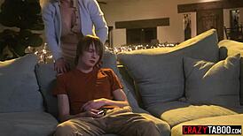 Blonde milf boosts confidence hard!