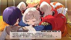 this anime hentai features melody's phoenix girl atel in part 1