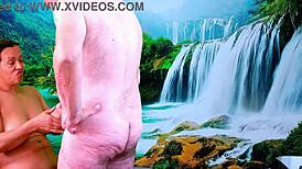 Agarabas Pounds Olpr's Gaping Shaved Pussy