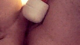 Blindfolded mature wife in amateur scene