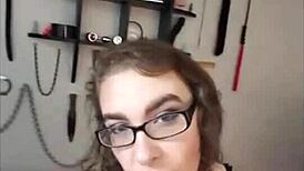 sexting session compilation with glasses and lingerie