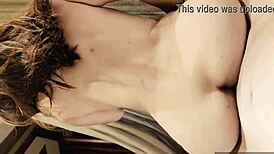 Queen, Masturbating in Open-Air Bath for Intense Sex