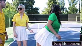 Tennis match with stunning milfs sparks a steamy foursome.