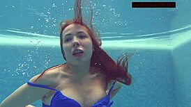 Wow, Lina Mercury looks so hot naked underwater as a teen! 🥵