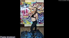 Nicci taylor feels the passion in her 1980s workout with black cock